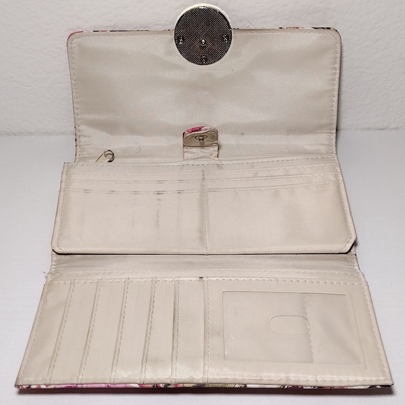 Walmart Brand Pink Floral 7.5 x 3.75 inch Check Book Wallet - Picture 4 of 8